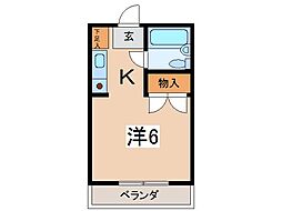 DSビラ旭 ワンルームの間取図画像