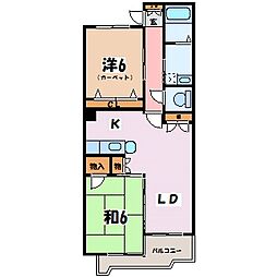 MICaSa 2LDKの間取図画像