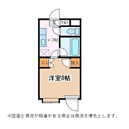 アップルズ・S 1Kの間取図画像