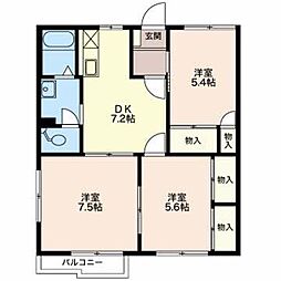 フォーブルT 3DKの間取図画像