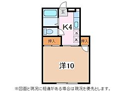 稼ぐ家姫20号 1Kの間取図画像