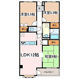 ピアチェーレ192 3LDKの間取図画像