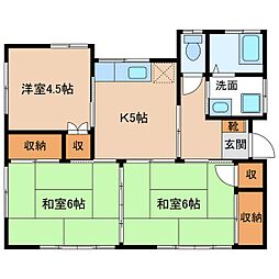 田園E 3Kの間取り