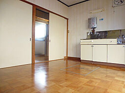 フクジマアパートB 2DKのリビング/ダイニング