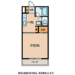 メゾンド・レポ 1Kの間取図画像