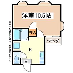 間取図画像 1K