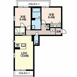 間取図画像 2LDK