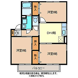 ファミール・FB 3DKの間取図画像