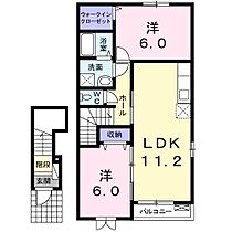 フラワーヒルズII  ｜ 長野県上伊那郡箕輪町大字中箕輪（賃貸アパート2LDK・2階・57.26㎡） その2