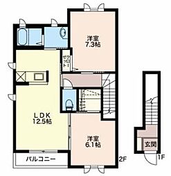 間取図画像 2LDK