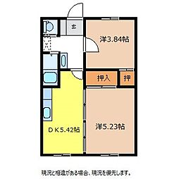 MK46 2DKの間取図画像