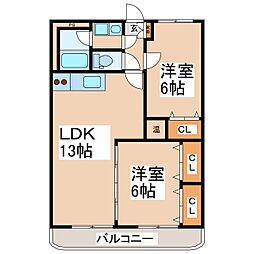 間取図画像 2LDK