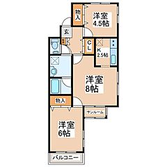 物件の間取り
