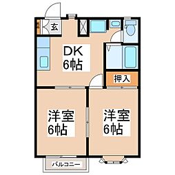 エイペックYTB 2Kの間取図画像