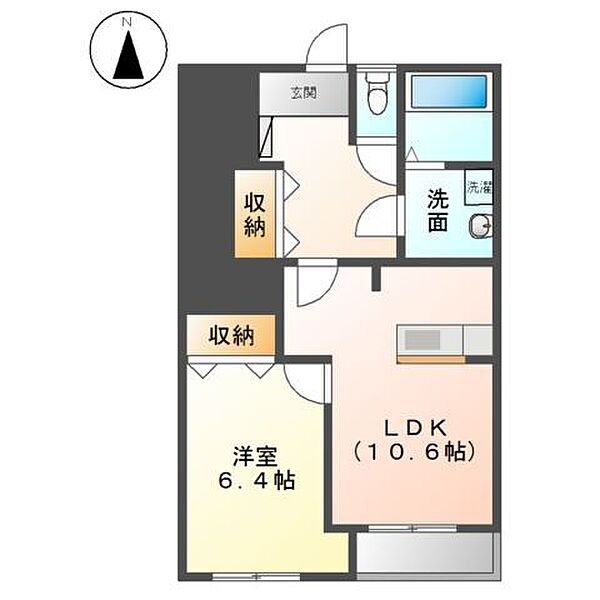 Ｃｉｅｌ　Ｅｔｏｉｌｅ（シエル　エトワール） ｜静岡県富士宮市大中里(賃貸アパート1LDK・1階・44.62㎡)の写真 その2