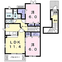 シエル・ヴェルソーIII 205 ｜ 静岡県富士宮市淀平町843番地1（賃貸アパート2LDK・2階・59.82㎡） その2