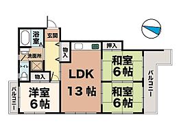 リバーハイツKANBEE 304 ｜ 兵庫県神戸市西区南別府3丁目24-1（賃貸マンション3LDK・3階・70.35㎡） その2