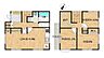 間取り：【間取図】4SLDKの住宅です。ダイワハウス旧施工でゆったりとした間取りです。2階和室を洋室変更をします。