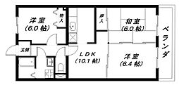 ルミエール壱番館 3LDKの間取図画像