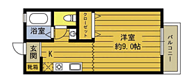 ジュネス安部 207 ｜ 大分県大分市大字横尾（賃貸アパート1K・2階・26.78㎡） その2