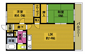 ラポール皆春 205 ｜ 大分県大分市大字皆春（賃貸マンション2LDK・2階・56.30㎡） その2