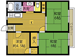 🉐敷金礼金0円！🉐パナハイツ有田Ｂ