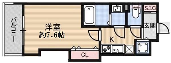 大阪府大阪市東成区中本4丁目(賃貸マンション1K・11階・24.75㎡)の写真 その2