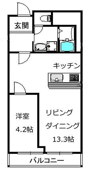 堂島アーバンライフ ｜大阪府大阪市北区堂島2丁目(賃貸マンション1LDK・4階・42.14㎡)の写真 その2