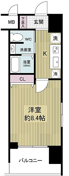 グランカーサ梅田北 ｜大阪府大阪市北区豊崎5丁目(賃貸マンション1K・8階・27.39㎡)の写真 その2