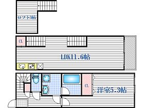 LuXe中津II  ｜ 大阪府大阪市北区中津3丁目（賃貸アパート1LDK・1階・43.12㎡） その2