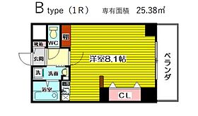 ベルエアー  ｜ 大阪府大阪市北区中崎西1丁目（賃貸マンション1R・3階・25.38㎡） その2