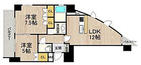 大阪府大阪市中央区日本橋2丁目20-3（賃貸マンション2LDK・4階・55.75㎡） その2