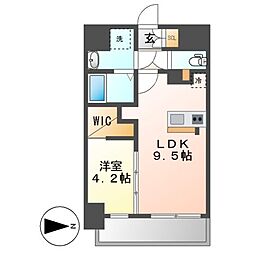 ＧｒａｎＶｉａ浄心 2階1SLDKの間取り