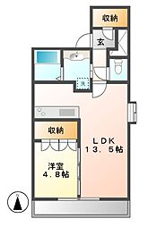 間取図画像 1LDK