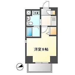 エステムプラザ名古屋・栄プレミアム 10階1Kの間取り