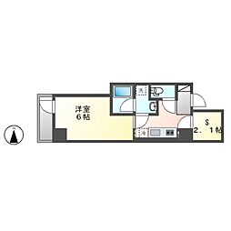 E-city大須（イーシティーオオス） 13階1SKの間取り