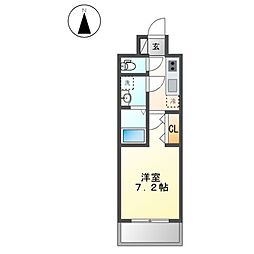 Ｓ−ＲＥＳＩＤＥＮＣＥ浅間町駅前ａｘｉａｌ（アクシャル） 15階1Kの間取り