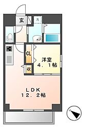 ＧＲＡＮＤＵＫＥ新栄（グランデュークシンサカエ） 12階1LDKの間取り
