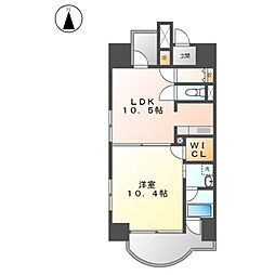 さくらＨｉｌｌｓ名駅ＮＯＲＴＨ 3階1LDKの間取り