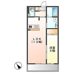 千種区御影町1丁目新築マンション（仮） 3階1LDKの間取り