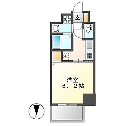 Ｓ−ＲＥＳＩＤＥＮＣＥ上飯田Ｗｅｓｔ 7階1Kの間取り