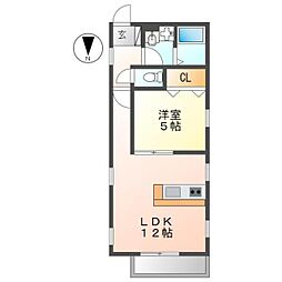 チューロ（chulo） 3階1LDKの間取り