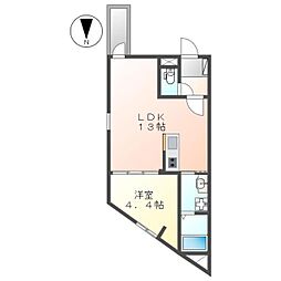 間取図画像 1LDK