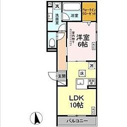 間取図画像 1LDK