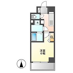 プルクラ今池（ＰＵＬＣＨＲＡ　ＩＭＡＩＫＥ) 11階1Kの間取り