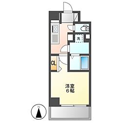 プルクラ今池（ＰＵＬＣＨＲＡ　ＩＭＡＩＫＥ) 6階1Kの間取り