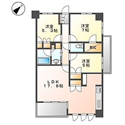 アヴァンセテラス瑞穂日向町 3階3LDKの間取り