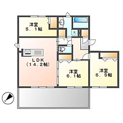 間取図画像 3LDK