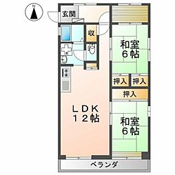 間取図画像 2LDK