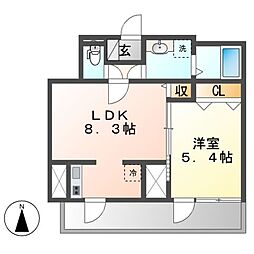 間取図画像 1LDK